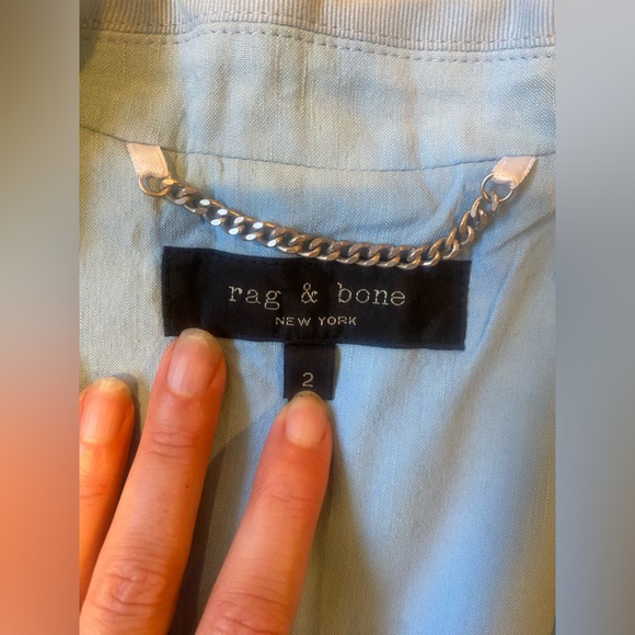 BABY BLUE RAG AND BONE SUIT - Picture 14 of 15